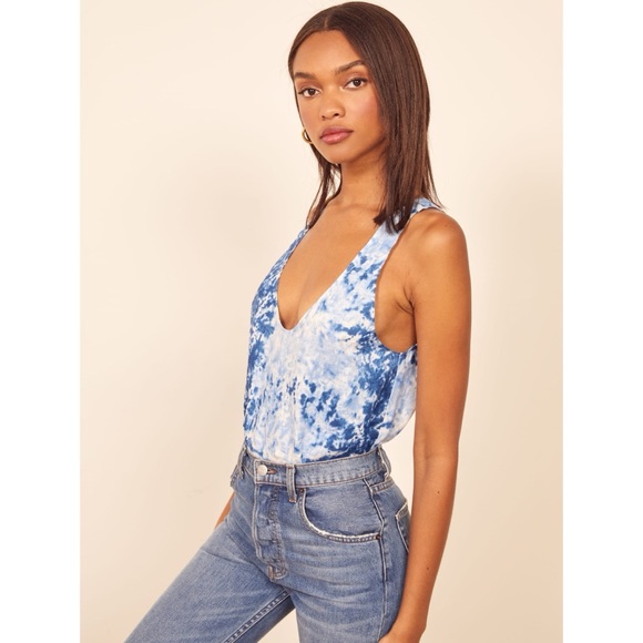 EUC Reformation Lyle Top in Shibori, sz M - Picture 3 of 6